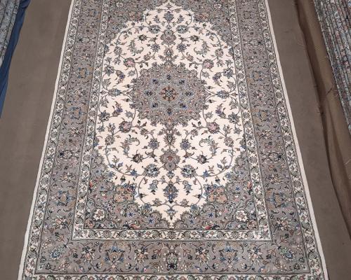 قالیچه تک اردکان نقشه موژان زمینه کرم