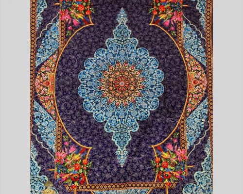 قالیچه دستباف تمام ابریشم