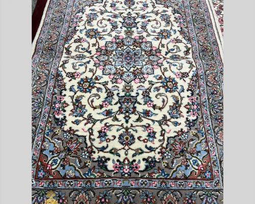 تک زرع ونیم اردکان  نقشه زرین  گل ابریشم  زمینه کرم حاشیه خاکی